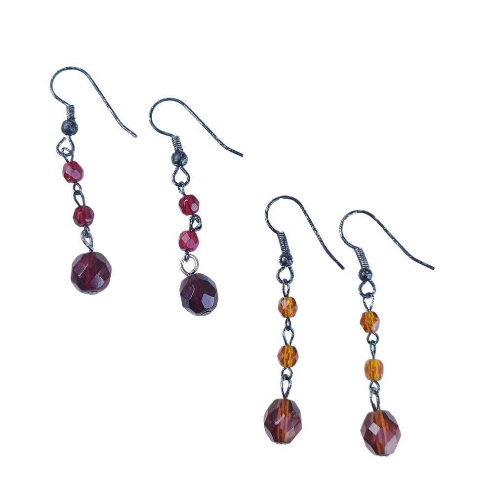 Dangle Bead Earring Set - Picture 2 of 7